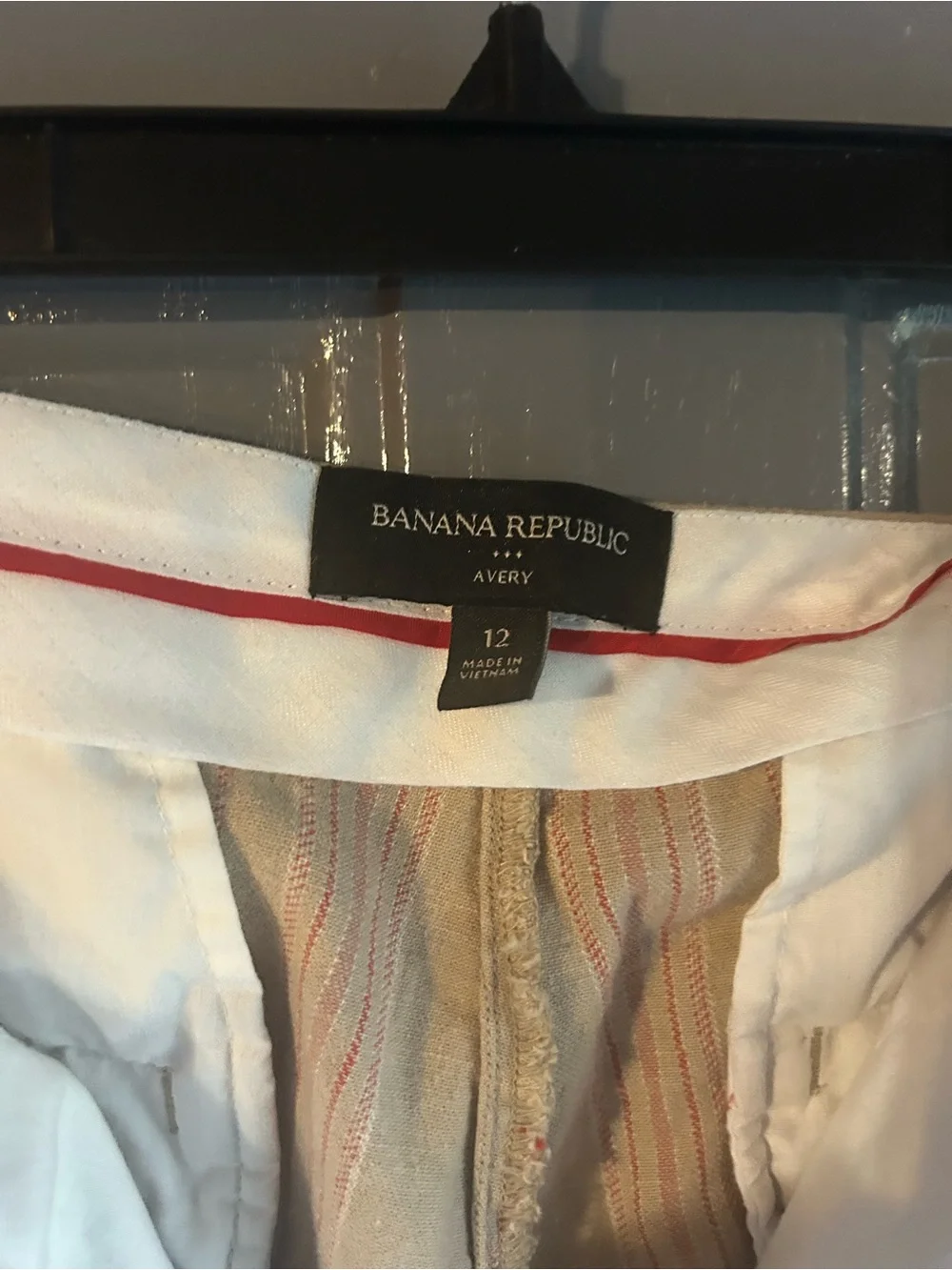 Banana Republic Avery Women's Striped Ankle Pants Multicolor, Size 12 4 Pockets